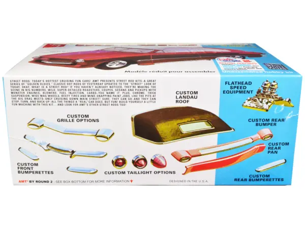 Skill 2 Model Kit 1950 Ford Convertible "Street Rods" 3-in-1 Kit 1/25 Scale Model by AMT #3