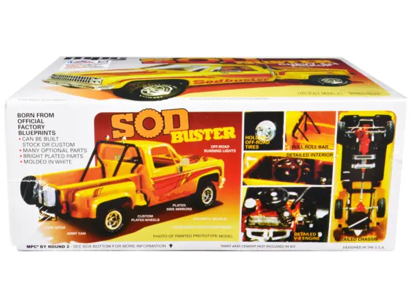 Skill 2 Model Kit 1981 Chevrolet 4x4 Stepside Pickup Truck "Sod Buster" 1/25 Scale Model by MPC #3