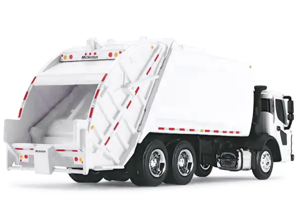 Mack LR with McNeilus Rear Load Refuse Body White 1/87 (HO) Diecast Model by First Gear #2