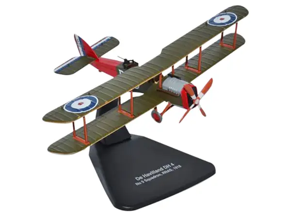 De Havilland DH4 Bomber Plane "5 Squadron Royal Naval Air Service" (1918) "Oxford Aviation" Series 1/72 Diecast Model Airplane by Oxford Diecast #2