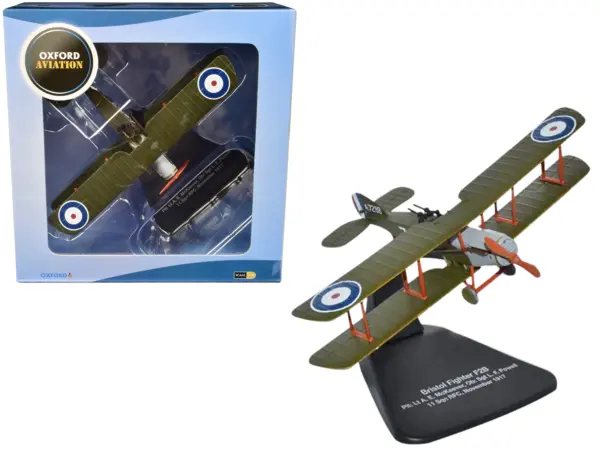 Bristol F2B Fighter Plane "Plt: Lt A.E. McKeever Ob: Sgt L.F. Powell" 11 Squadron RFC (November 1917) "Oxford Aviation" Series 1/72 Diecast Model Airplane by Oxford Diecast #1