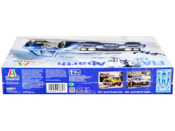 Skill 3 Model Kit Fiat 131 Abarth Rally #10 Winner "Montecarlo Rally" (1980) 1/24 Scale Model by Italeri #3