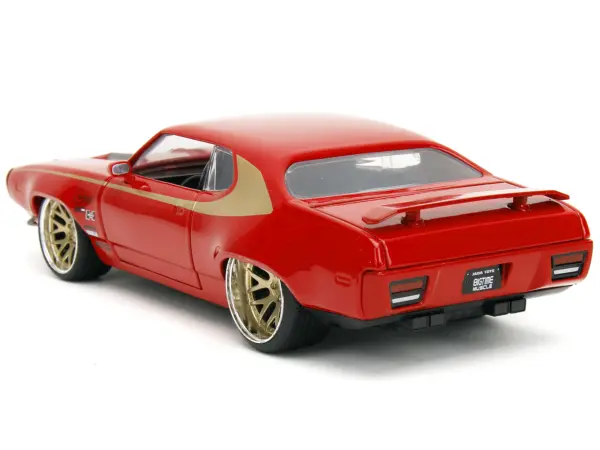 1972 Plymouth GTX Red with Gold Graphics "Bigtime Muscle" Series 1/24 Diecast Model Car by Jada #5