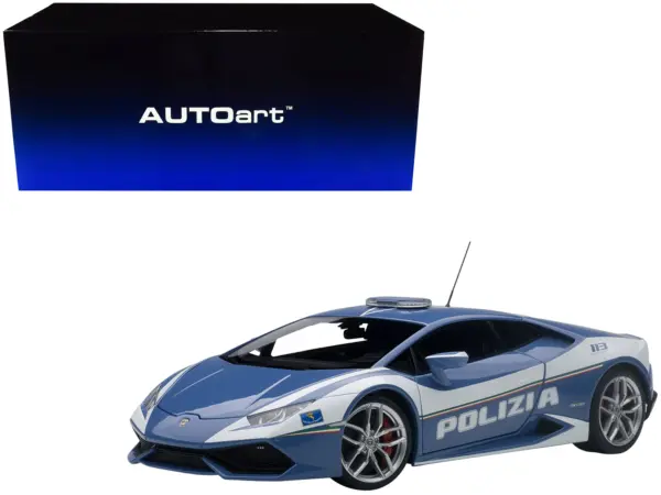Lamborghini Huracan LP610 Police Car 1/18 Model Car by Autoart #1