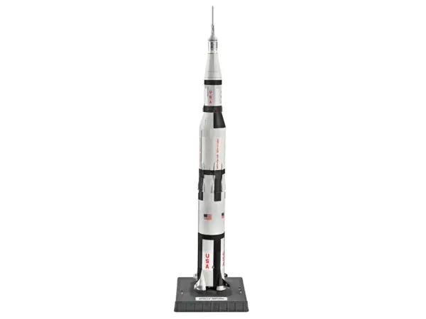 Level 4 Model Kit Apollo 11 Saturn V Rocket "50th Anniversary Moon Landing" 1/144 Scale Model by Revell #5