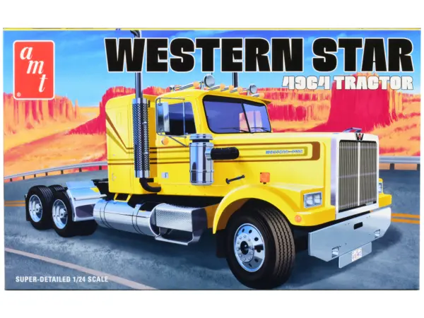 Skill 3 Model Kit Western Star 4964 Truck Tractor 1/24 Scale Model by AMT #1