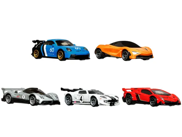 "Speed Machines" 5 piece Set "Car Culture" Series Diecast Model Cars by Hot Wheels #2