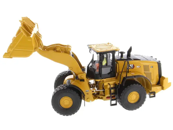 CAT Caterpillar 982 XE Wheel Loader Yellow with Operator "High Line Series" 1/50 Diecast Model by Diecast Masters #2