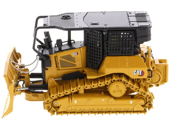 CAT Caterpillar D5 XR Fire Suppression Track Type Dozer Yellow "High Line" Series 1/50 Diecast Model by Diecast Masters #2