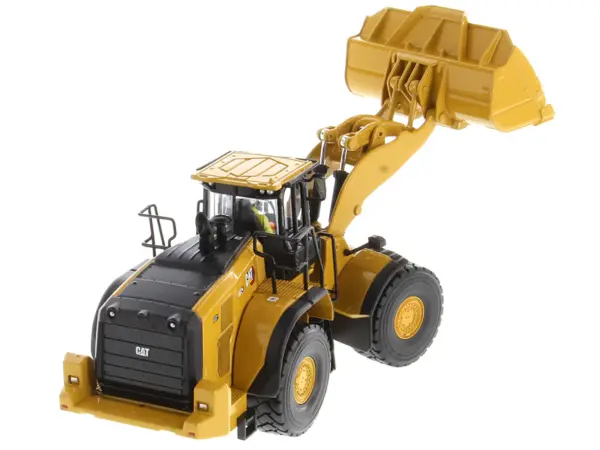 CAT Caterpillar 982 XE Wheel Loader Yellow with Operator "High Line Series" 1/50 Diecast Model by Diecast Masters #4