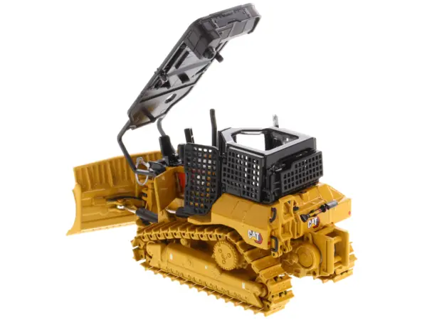 CAT Caterpillar D5 XR Fire Suppression Track Type Dozer Yellow "High Line" Series 1/50 Diecast Model by Diecast Masters #4