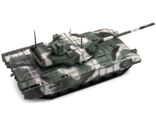 Russian T14 Armata MBT (Main Battle Tank) Multi-Woodland Camouflage "Armor Premium" Series 1/72 Diecast Model by Panzerkampf #3