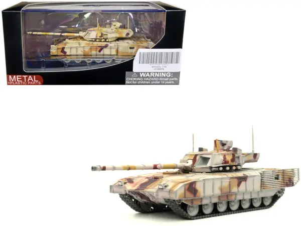 Russian T14 Armata MBT (Main Battle Tank) Multi-Desert Camouflage "Armor Premium" Series 1/72 Diecast Model by Panzerkampf #1