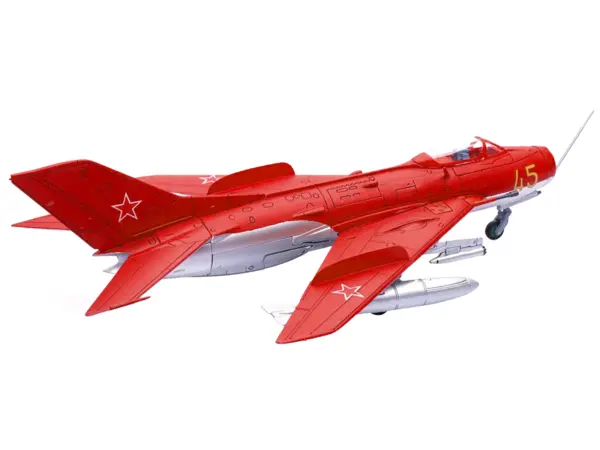 Mikoyan-Gurevich MiG-19S Farmer C Fighter Aircraft "Yellow 45" "VVS Display Team Soviet Air Force Kubinka Air Base" (1960) "Wing" Series  1/72 Diecast Model by Panzerkampf #3
