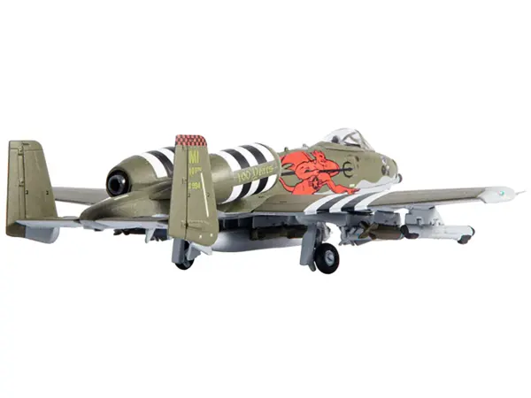 Fairchild Republic A-10A Thunderbolt II Aircraft "US Air Force 107th Fighter Squadron 100th Anniversary Edition" (2018) 1/144 Diecast Model by JC Wings #3