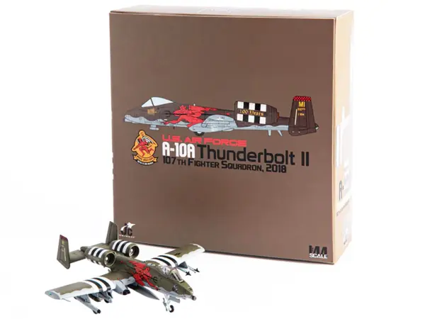 Fairchild Republic A-10A Thunderbolt II Aircraft "US Air Force 107th Fighter Squadron 100th Anniversary Edition" (2018) 1/144 Diecast Model by JC Wings #4