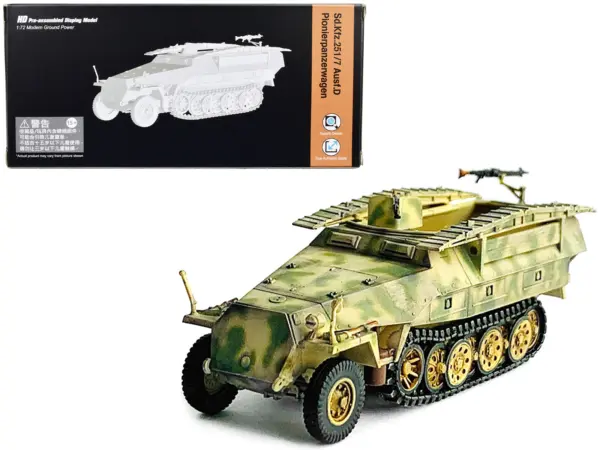 German Sd.Kfz. 251/7 Ausf.D Pionierpanzerwagen Armored Vehicle "NEO Dragon Armor" Series 1/72 Plastic Model by Dragon Models #1