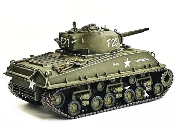 United States M4A3 HVSS POA-CWS-H5 Flamethrower Tank Olive Drab F-23 "US Marine Corps Korea" (1951) "NEO Dragon Armor" Series 1/72 Plastic Model by Dragon Models #4