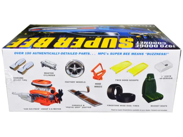 Skill 2 Model Kit 1970 Dodge Coronet Super Bee 1/25 Scale Model by MPC #3