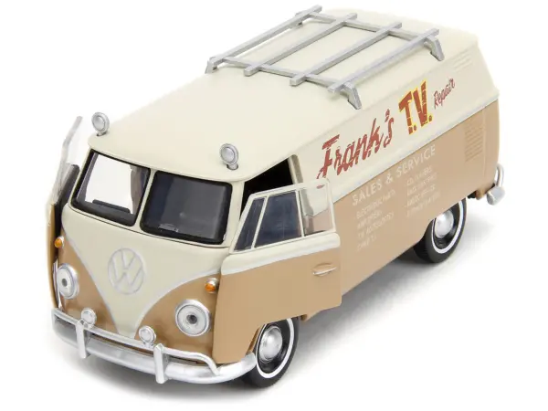 Volkswagen Bus "WheelJack" Tan and Beige "Frank's TV Repair" "Transformers: Rise of the Beasts" (2023) Movie "Hollywood Rides" Series 1/32 Diecast Model Car by Jada #2