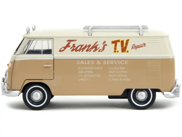 Volkswagen Bus "WheelJack" Tan and Beige "Frank's TV Repair" "Transformers: Rise of the Beasts" (2023) Movie "Hollywood Rides" Series 1/32 Diecast Model Car by Jada #3