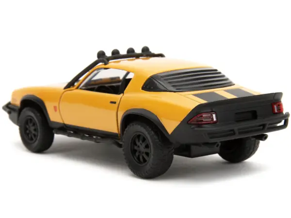 1977 Chevrolet Camaro Off-Road Version Yellow Metallic with Black Stripes "Transformers: Rise of the Beasts" (2023) Movie "Hollywood Rides" Series 1/32 Diecast Model Car by Jada #5
