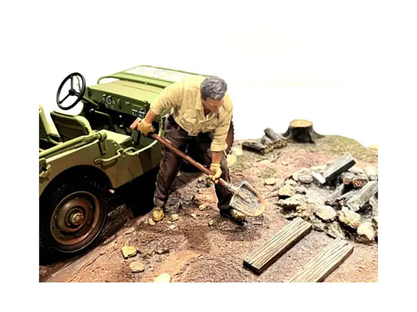 "4X4 Mechanic" Figure 4 for 1/18 Scale Models by American Diorama #2
