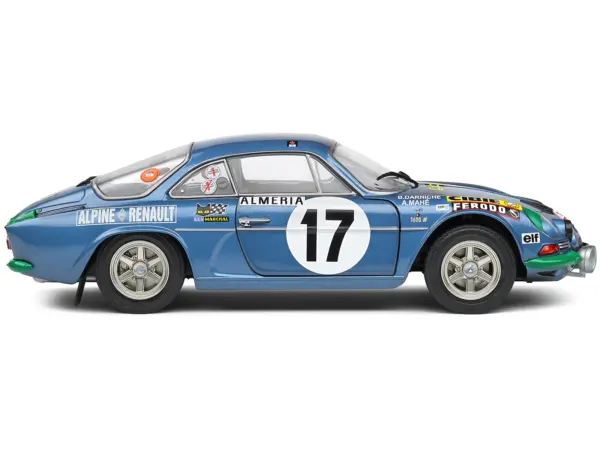 Alpine A110 1600S #17 Bernard Darniche - Alain Mahe "Rallye de Monte-Carlo" (1972) "Competition" Series 1/18 Diecast Model Car by Solido #3