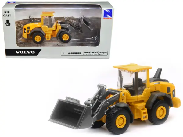 Volvo L60H Wheel Loader Yellow Diecast Model by New Ray #1