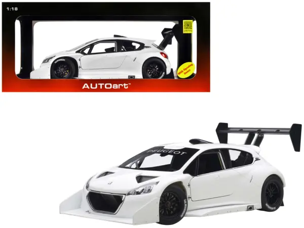 2013 Peugeot 208 T16 Pikes Peak Race Car Plain White Version 1/18 Model Car by Autoart #1