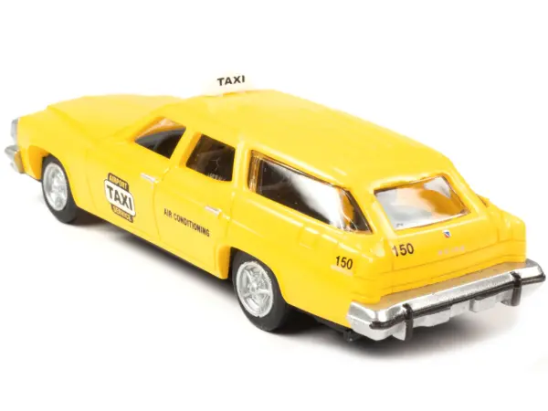 1974 Buick Estate Station Wagon Taxi Yellow 1/87 (HO) Scale Model by Classic Metal Works #2