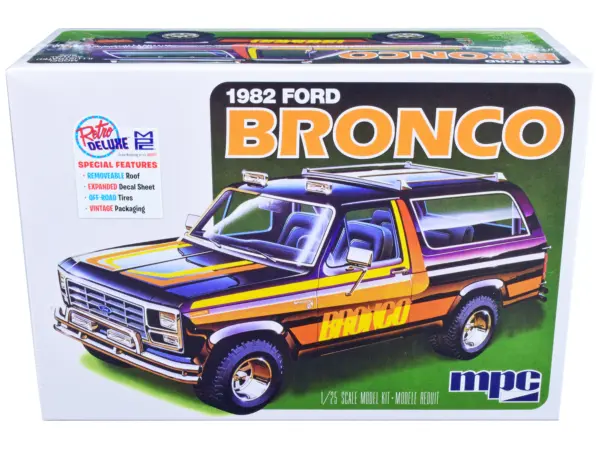 Skill 2 Model Kit 1982 Ford Bronco 1/25 Scale Model by MPC #1