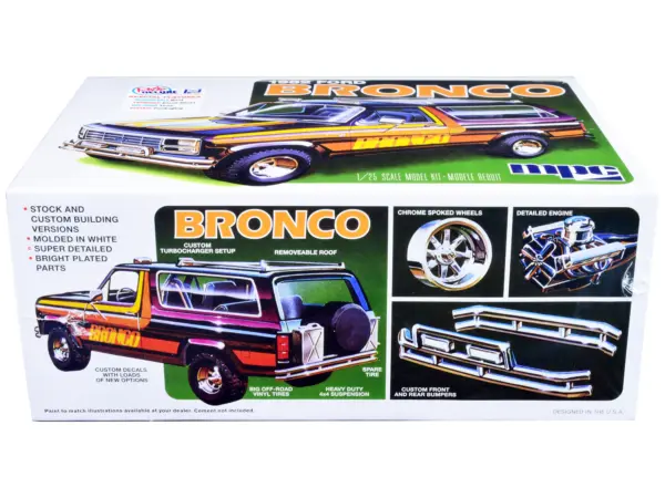 Skill 2 Model Kit 1982 Ford Bronco 1/25 Scale Model by MPC #3