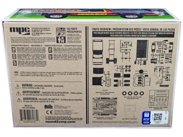 Skill 2 Model Kit 1982 Ford Bronco 1/25 Scale Model by MPC #4
