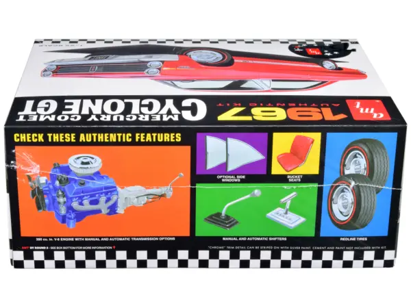 Skill 2 Model Kit 1967 Mercury Comet Cyclone GT 1/25 Scale Model by AMT #3