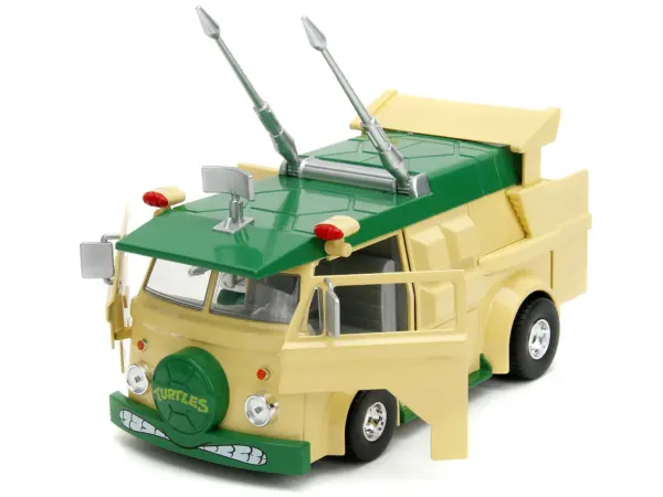 Party Wagon Green and Beige and Donatello Diecast Figure "Teenage Mutant Ninja Turtles" "Hollywood Rides" Series Diecast Model by Jada #2