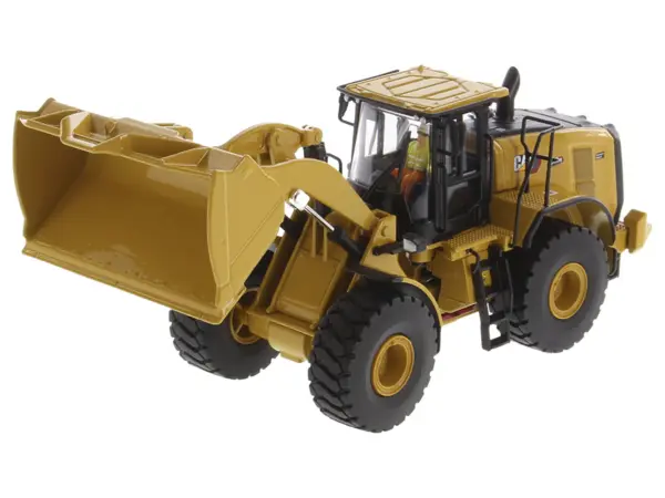 CAT Caterpillar 972 XE Wheel Loader Yellow with Operator "High Line Series" 1/50 Diecast Model by Diecast Masters #3