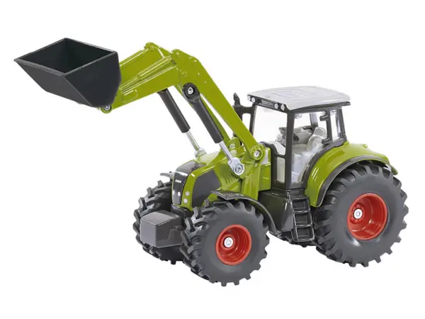 Claas Axion 850 Tractor with Front Loader Green with Gray Top 1/50 Diecast Model by Siku #2