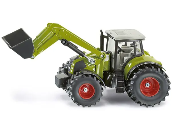 Claas Axion 850 Tractor with Front Loader Green with Gray Top 1/50 Diecast Model by Siku #3