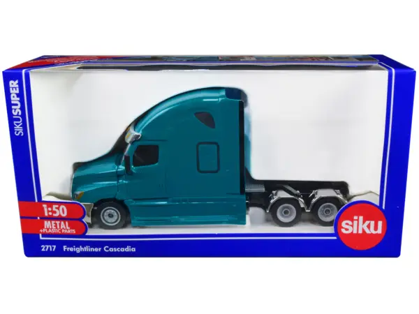 Freightliner Cascadia Tractor Truck Teal 1/50 Diecast Model by Siku #1