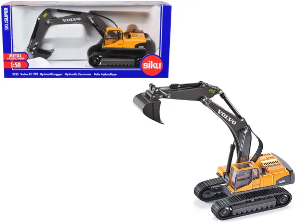 Volvo EC290 Hydraulic Excavator Yellow 1/50 Diecast Model by Siku #1
