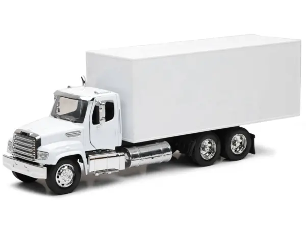 Freightliner 114SD Box Truck White "Long Haul Trucker" Series 1/32 Diecast Model by New Ray #2