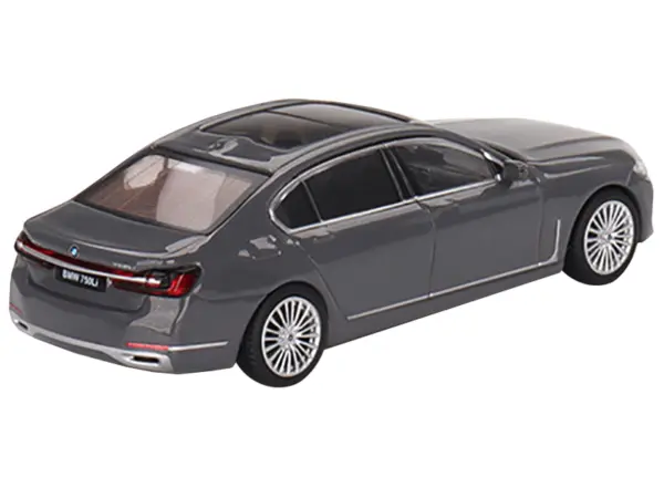 BMW 750Li xDrive Bernina Gray Amber Effect with Sunroof Limited Edition to 2400 pieces Worldwide 1/64 Diecast Model Car by Mini GT #3
