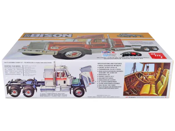Skill 3 Model Kit Chevrolet Bison Truck Tractor 1/25 Scale Model by AMT #2