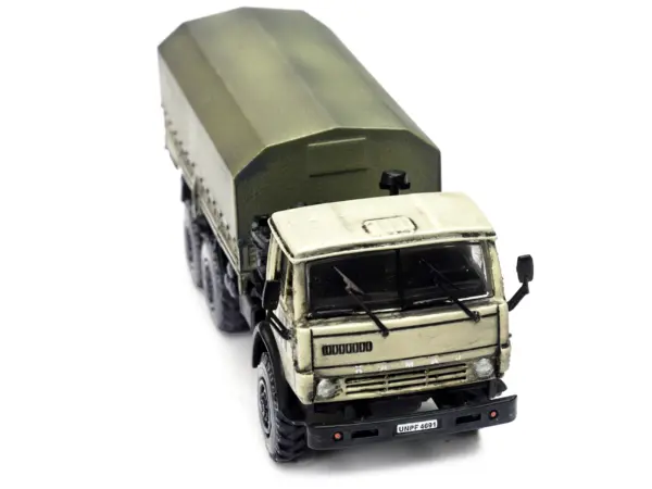 Kamaz 4310 Transport Truck Beige (Weathered) "United Nations" 1/72 Diecast Model by Legion #3