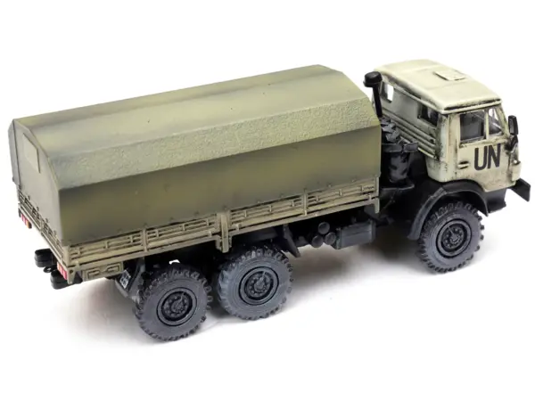 Kamaz 4310 Transport Truck Beige (Weathered) "United Nations" 1/72 Diecast Model by Legion #4