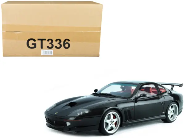 1997 Ferrari 550 "Koenig Special" Black with Red Interior 1/18 Model Car by GT Spirit #1