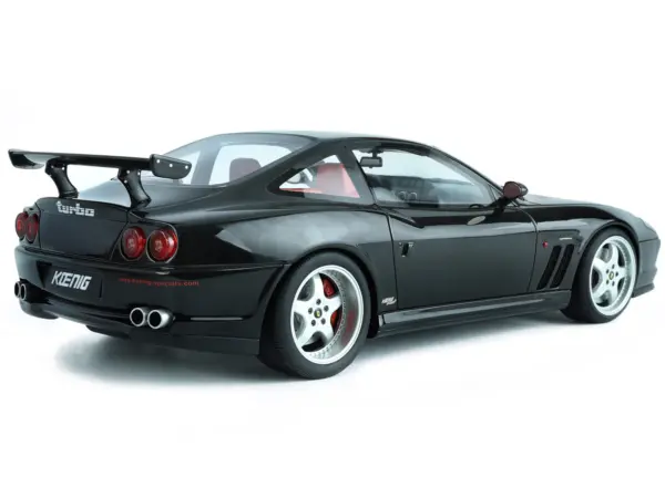 1997 Ferrari 550 "Koenig Special" Black with Red Interior 1/18 Model Car by GT Spirit #5