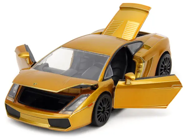 Lamborghini Gallardo Gold Metallic "Fast X" (2023) Movie "Fast & Furious" Series 1/24 Diecast Model Car by Jada #2