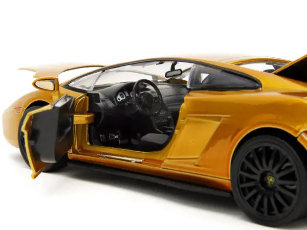Lamborghini Gallardo Gold Metallic "Fast X" (2023) Movie "Fast & Furious" Series 1/24 Diecast Model Car by Jada #3
